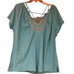Multiples Turquoise Top Size PL
